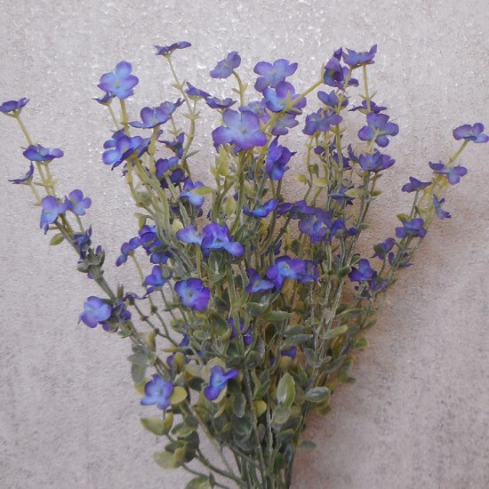 Artificial Wild Flower Plants Blue 62cm Artificial Flowers